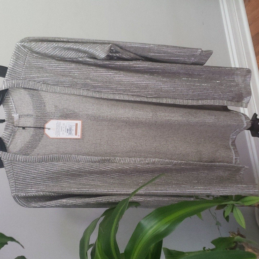Sparkly gray and silver cardigan, brand new
